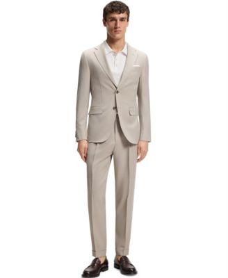 BOSS by Hugo Boss Мужской костюм из шерсти и шелка, приталенный