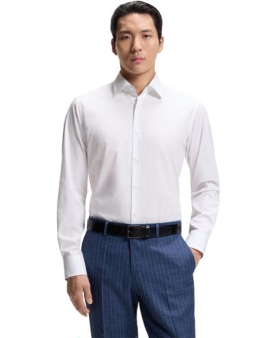 Мужская классическая рубашка BOSS by Hugo Boss Stretch Cotton Regular-Fit