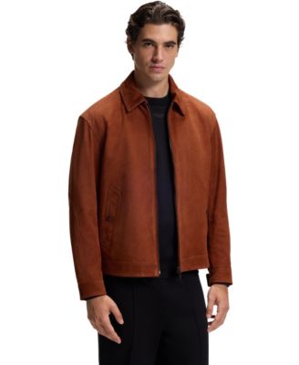 BOSS by Hugo Boss x Aston Martin Men's Suede Regular-Fit Jacket