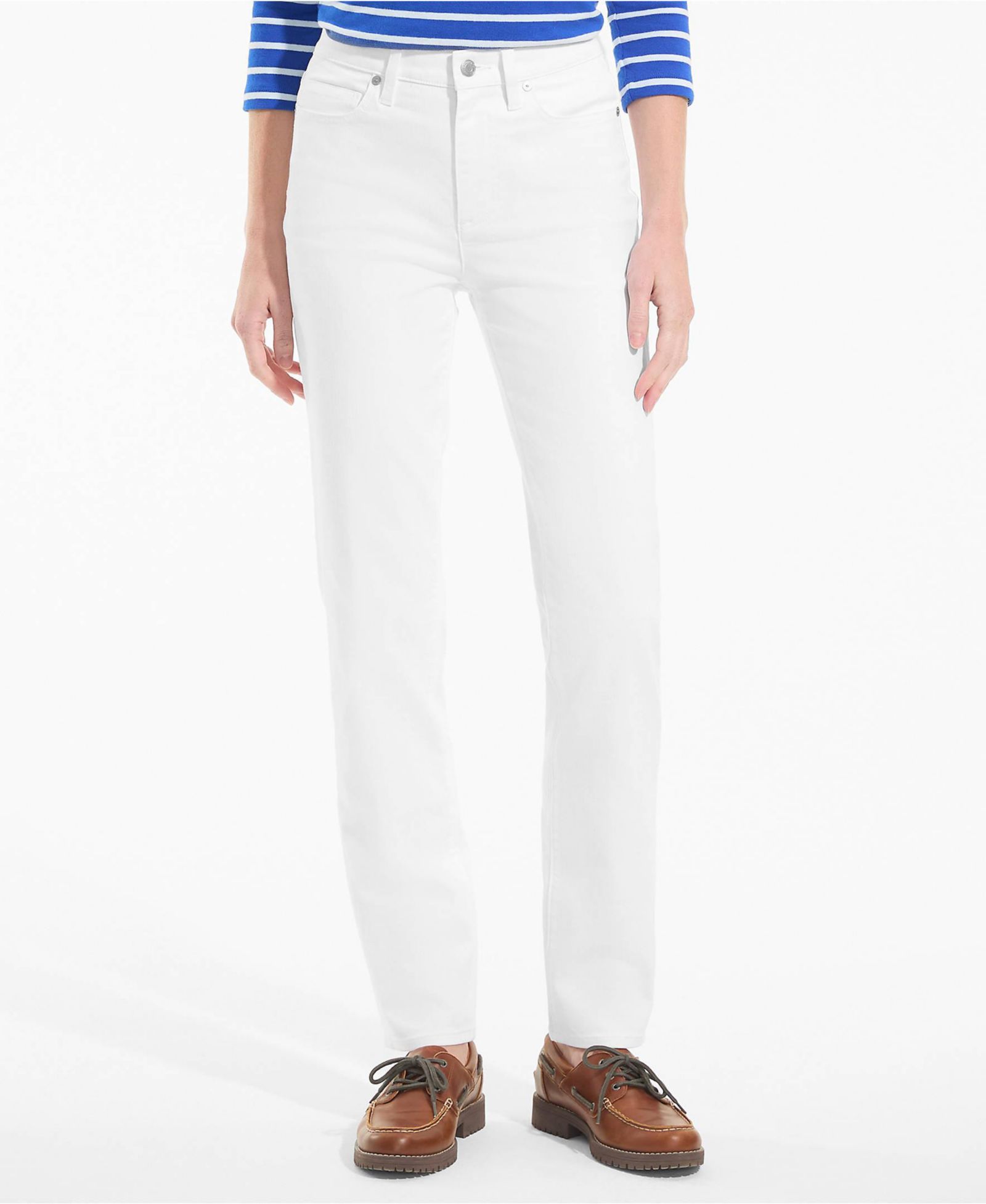Lands' End Women's High Rise Straight Leg Jeans