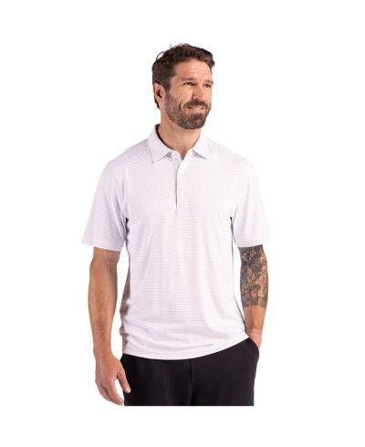 Cutter & Buck Men's Forge Eco Fine Line Stripe Recycled Polo