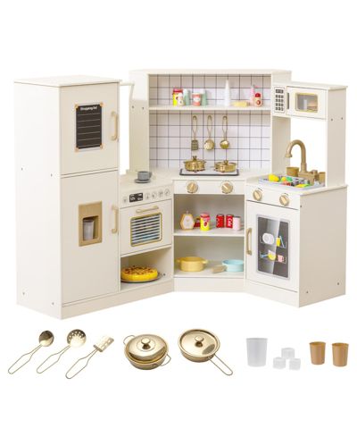 Slickblue Corner Play Kitchen with Lights and Sounds, Ages 3+