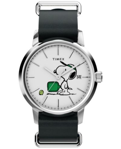 Timex Мужские механические автоматические часы на кожаном ремешке 40mm Blue