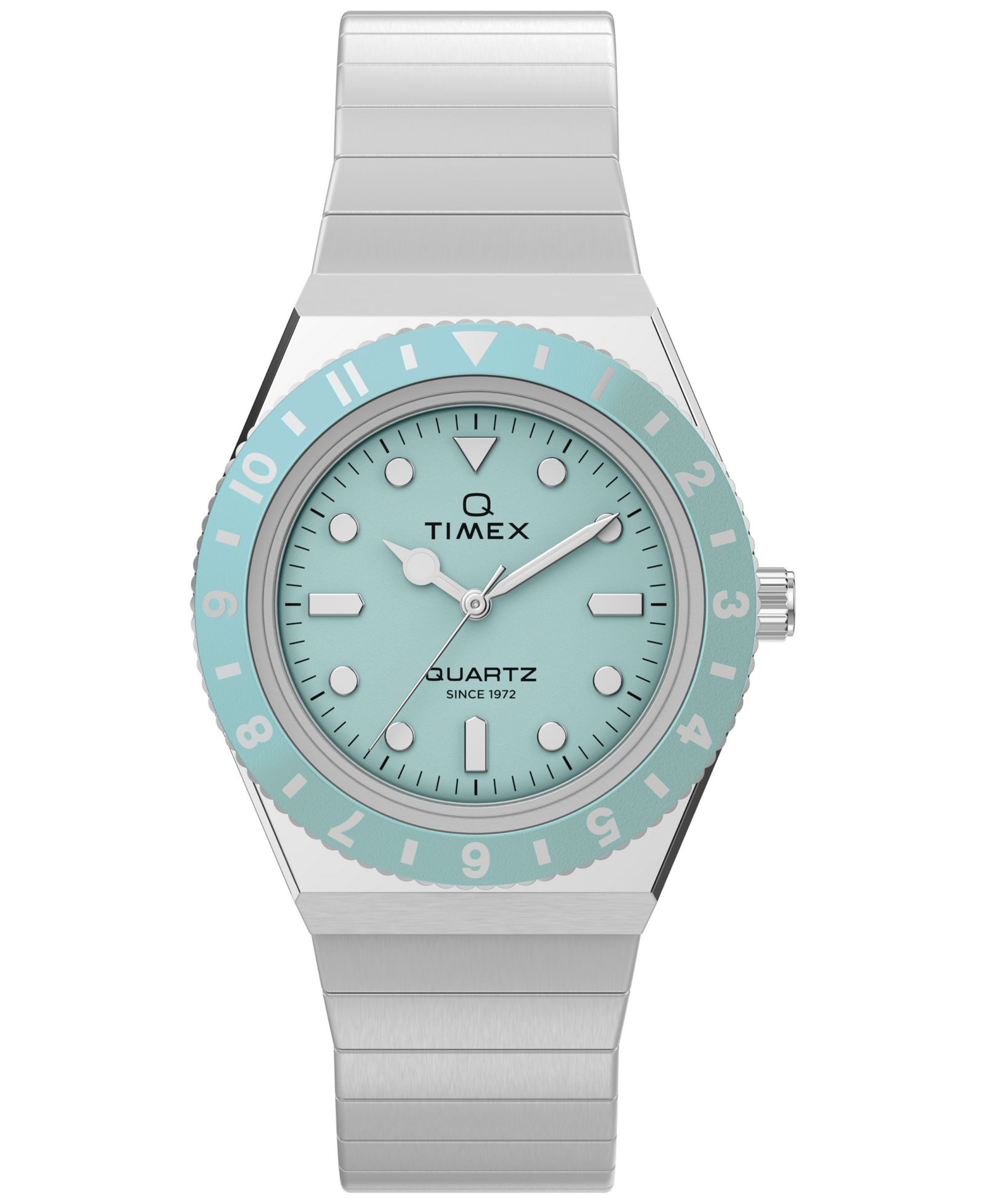 Timex Women's Quartz Analog Silver-Tone Stainless Steel Watch 30mm