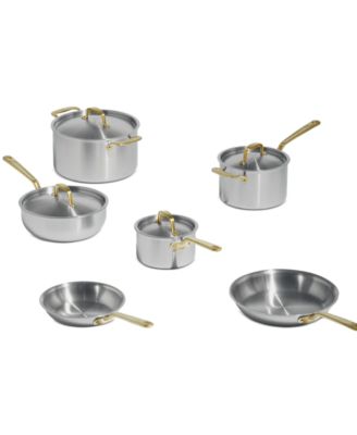 Набор посуды Made In Antique Brass Stainless Steel Clad, 10 предметов