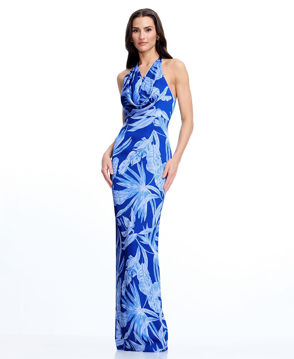 Женское макси-платье Dress the Population Halter Cowl Neck Column