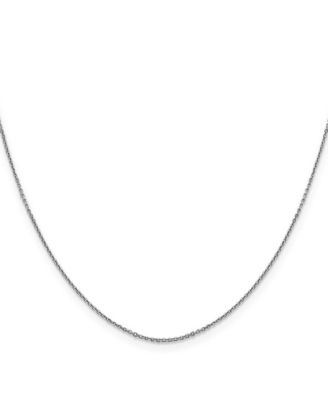 Золотая цепочка Curata Jewelry, 18k белое золото, итальянская полированная