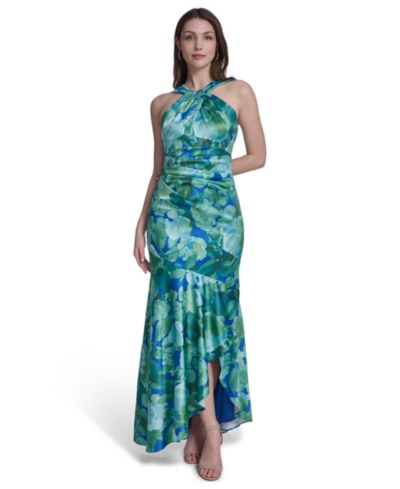 Вечернее платье Eliza J Women's Printed Twist Halter Neck