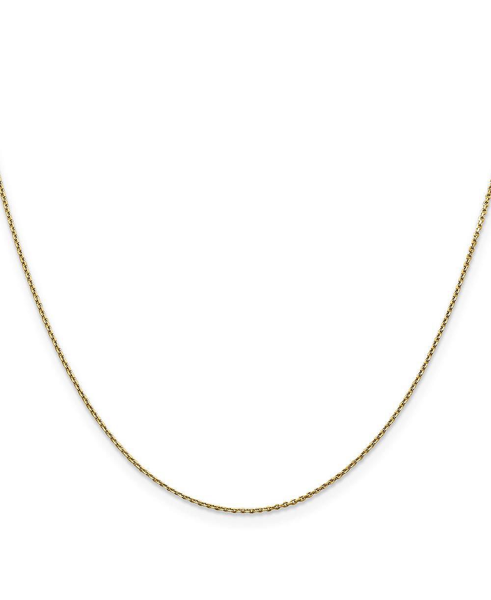Золотая цепочка Curata Jewelry 18k Yellow Gold Italian Polished 0.9mm, 16-20 Inches