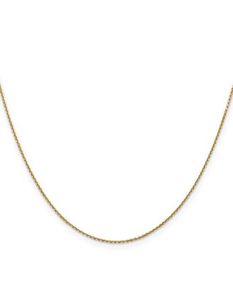 Золотая цепочка Curata Jewelry 18k Yellow Gold Italian Polished 0.9mm, 16-20 Inches