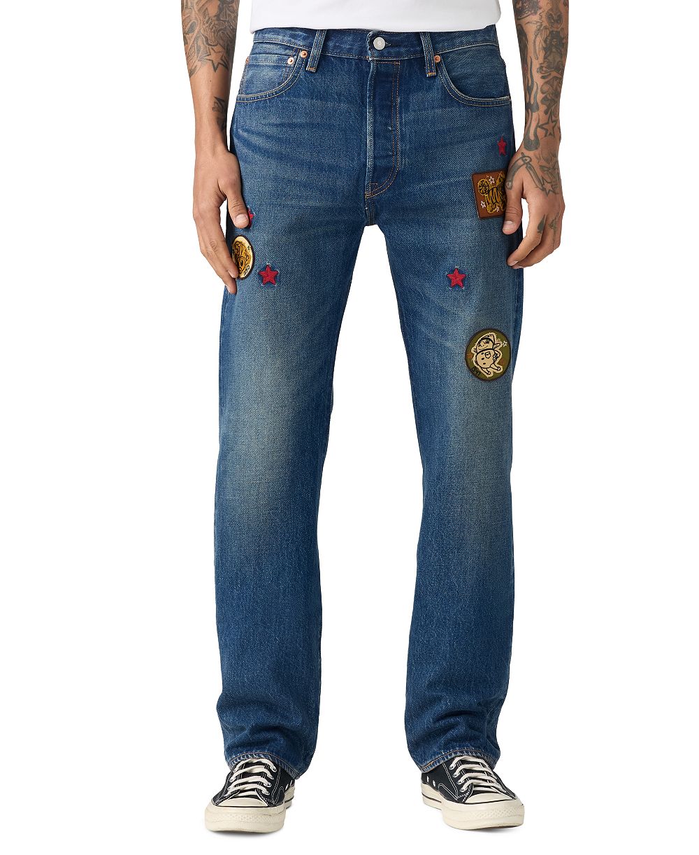 Levi's® Men's Macy's 100th Parade 501® Original Fit Straight-Leg Medium-Wash Jeans