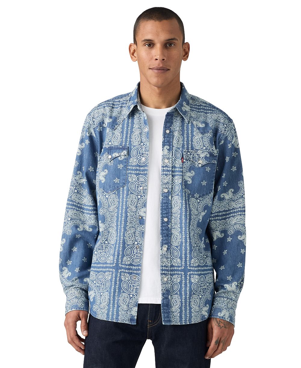 Levi's Men's Macy's 100th Parade Western Long-Sleeve Cotton Button-Down Shirt