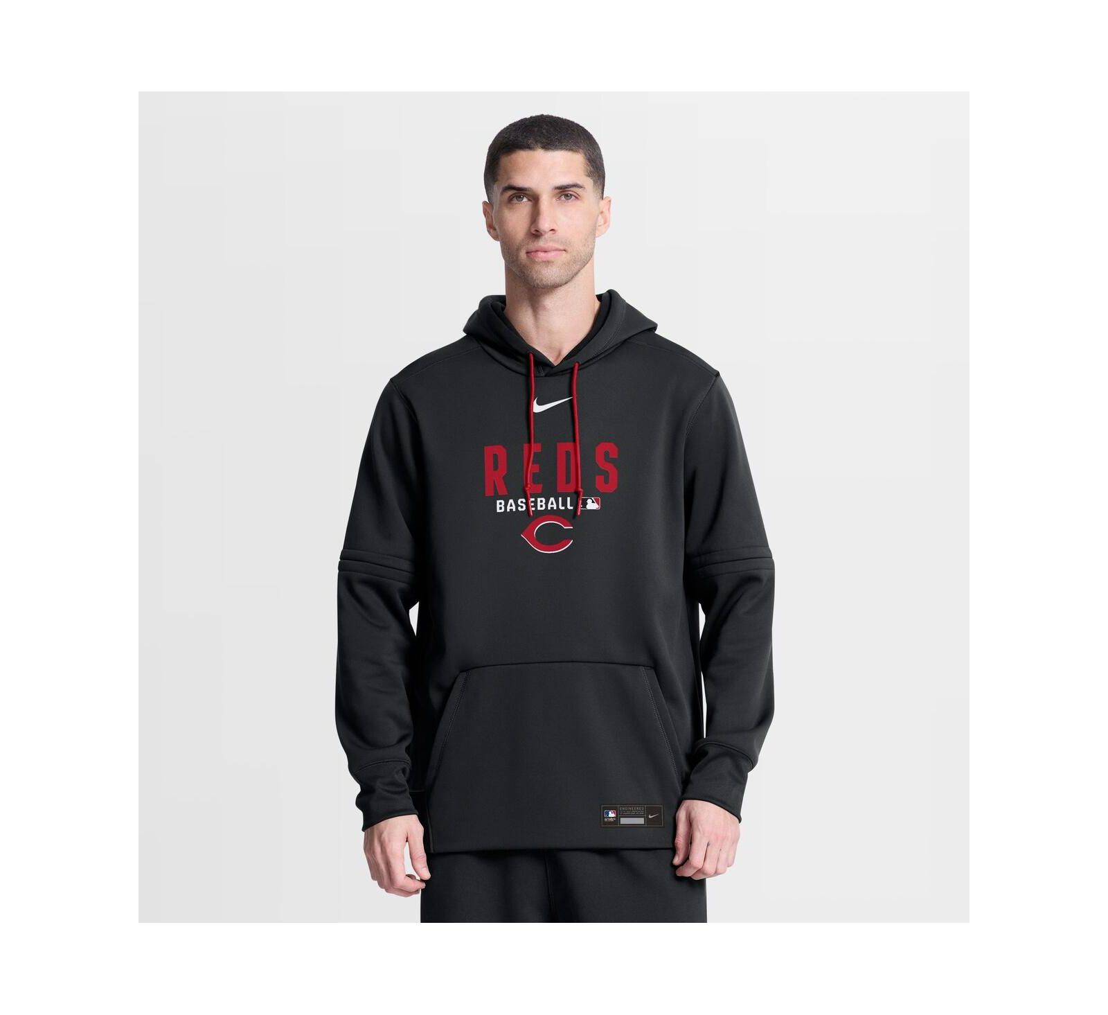Мужское худи Nike Cincinnati Reds Authentic Collection Therma-FIT Black