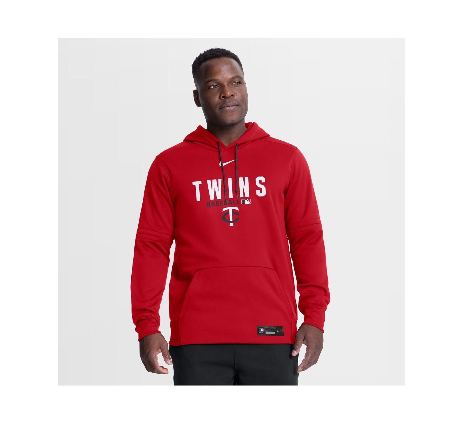 Nike Мужское худи Minnesota Twins Authentic Collection Therma-FIT, красное