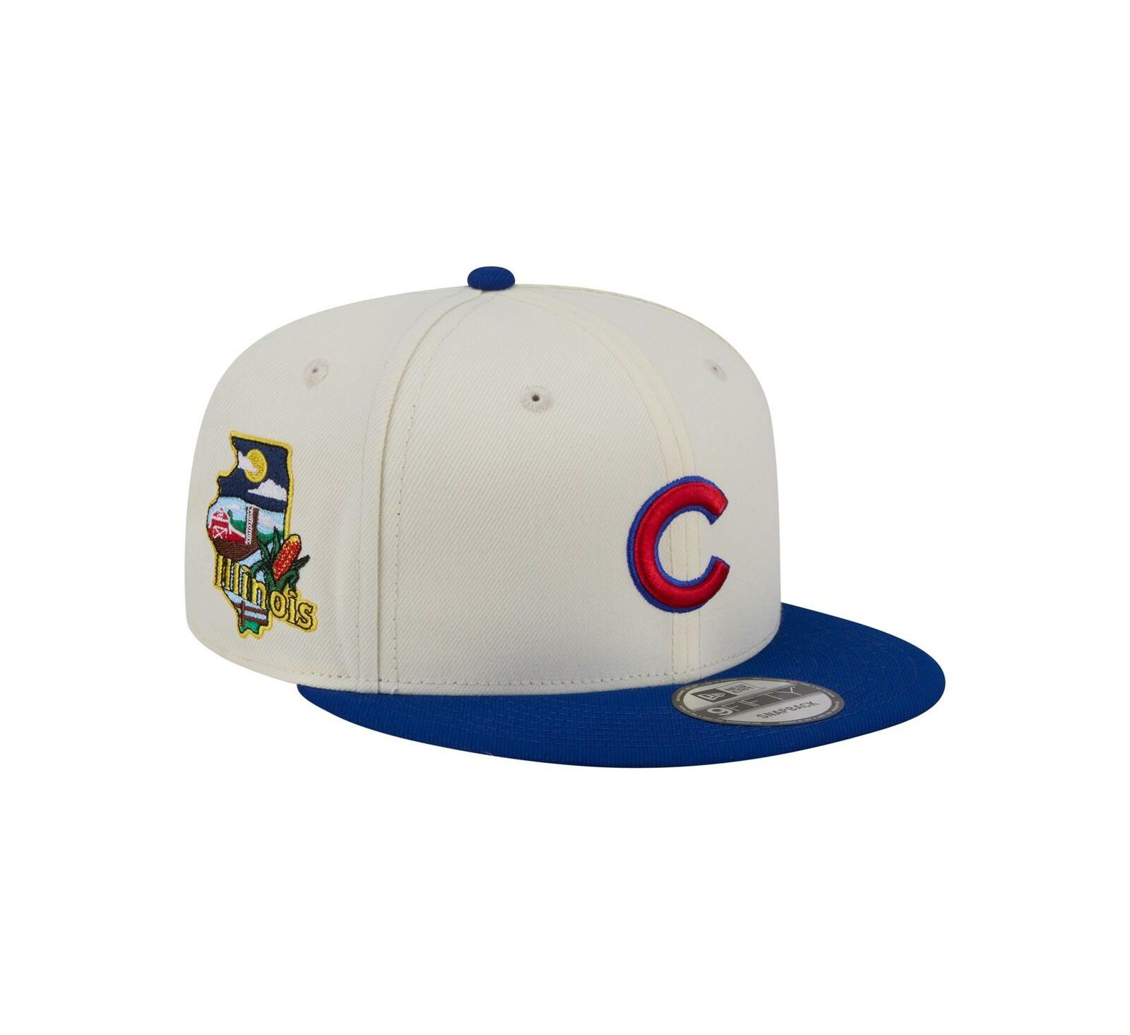 Мужская кепка New Era Chicago Cubs 9FIFTY Snapback Cream/Royal