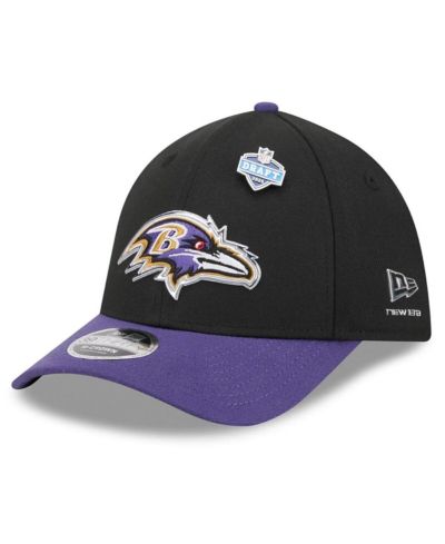 New Era Мужская кепка 39THIRTY M-Crown Flex Baltimore Ravens 2026 NFL Draft Black/Purple