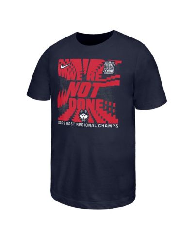 Nike Big Boys and Girls Navy UConn Huskies 2026 NCAA Men's Basketball Tournament March Madness Final Four T-Shirt