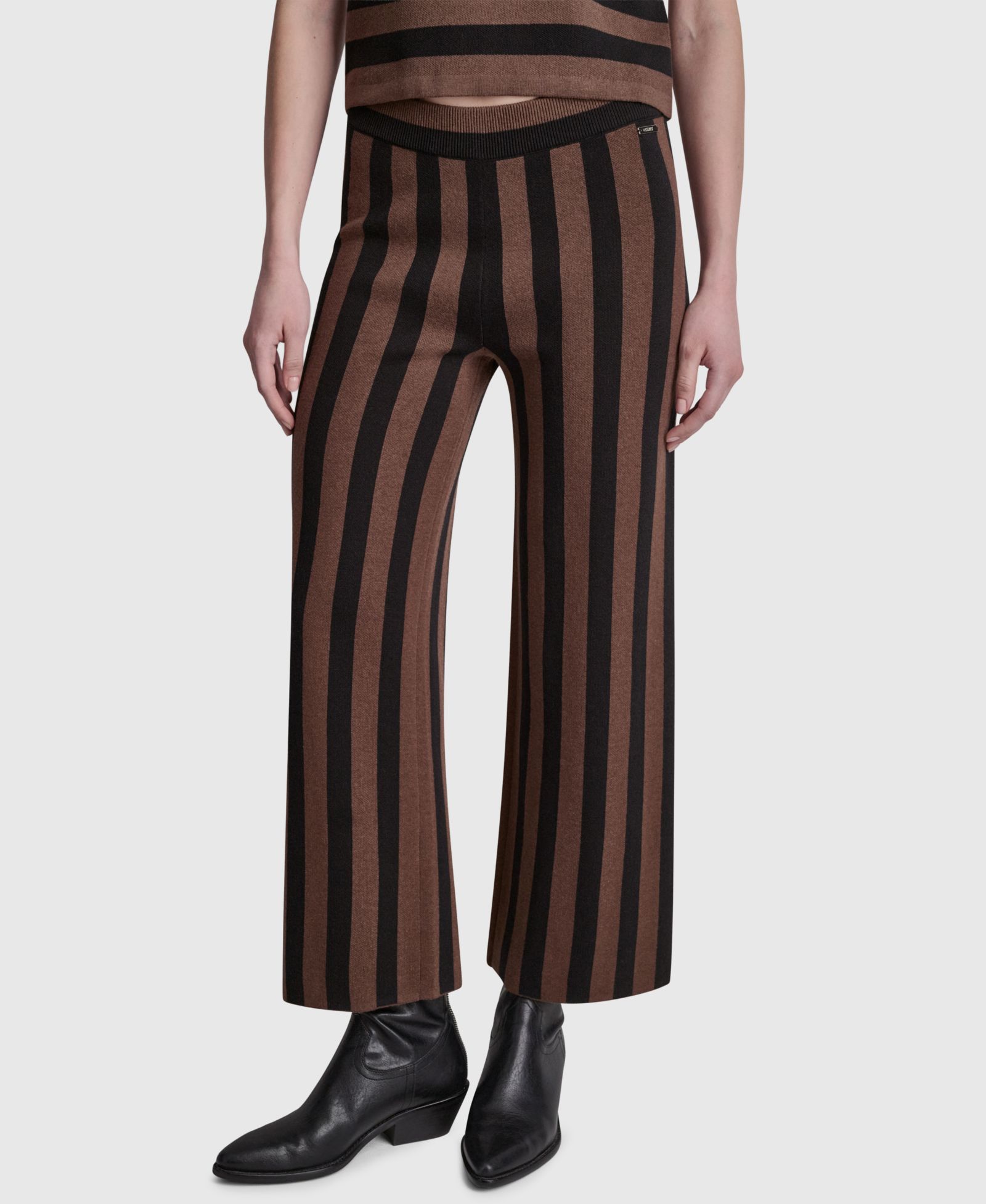 Женские брюки DKNY Jeans Pull-On Striped Ankle-Length
