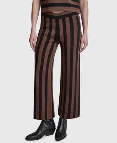 Женские брюки DKNY Jeans Pull-On Striped Ankle-Length
