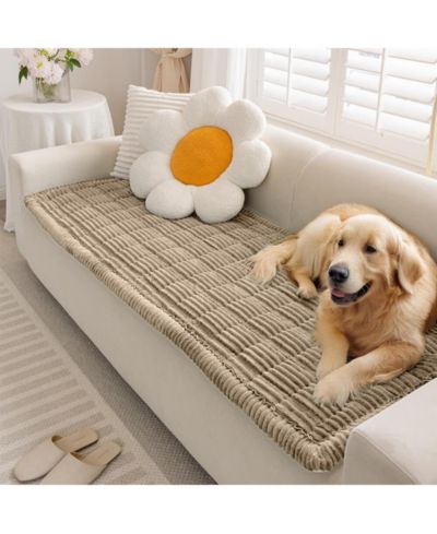 FunnyFuzzy Soft Flannel Breathable Sofa Seat Pad