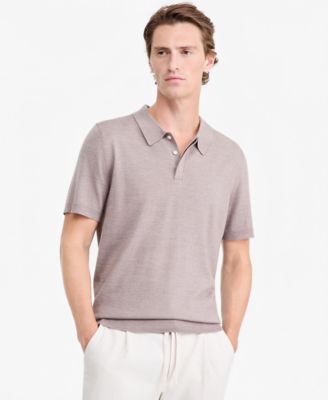 Alfani Men's Merino Wool-Blend Regular-Fit Polo Shirt, Macy's Exclusive