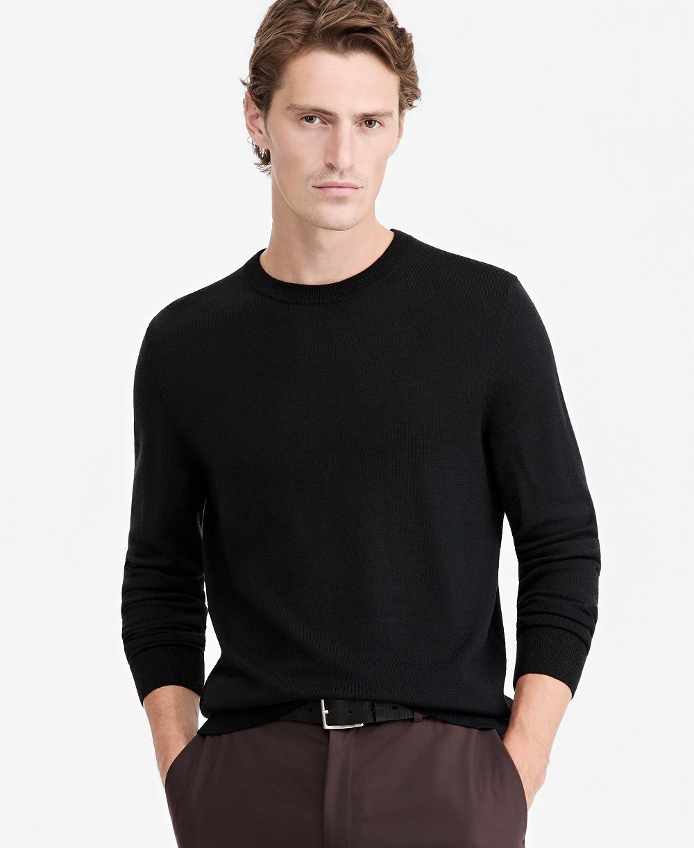 Alfani Men's Merino Wool Crewneck Sweater, Macy's Exclusive