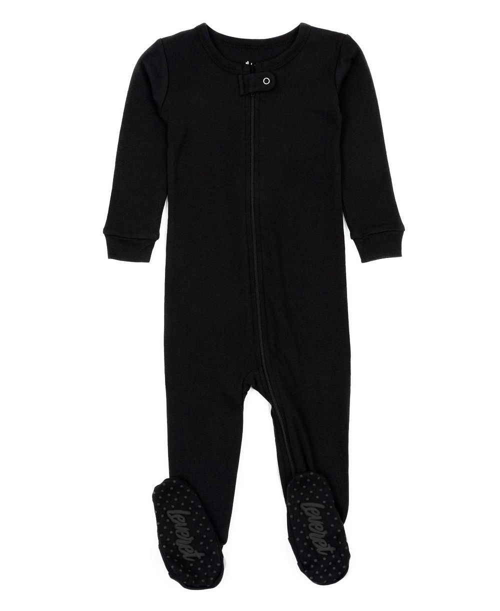 Leveret Baby Unisex Solid Color Cotton Footed One-Piece Pajamas
