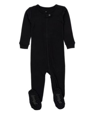 Leveret Baby Unisex Solid Color Cotton Footed One-Piece Pajamas