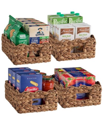 Best Choice Products  Scalloped Shelf Baskets, Woven Storage Bins, 4 Pack