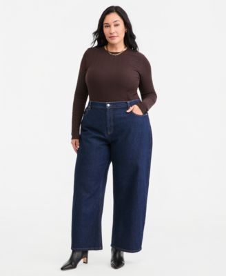 On 34th Plus Size Mid Rise Curve Jeans, Macy's Exclusive
