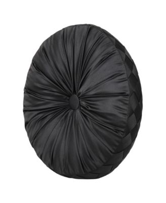 Five Queens Court Harriman Tufted Round Decorative Pillow, 15" x 15"