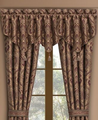 Five Queens Court Odette Window Ascot Valance, 40" x 21"