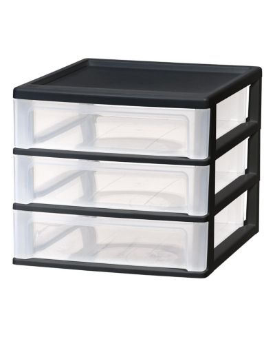 IRIS IRIS Medium настольный органайзер на 3 выдвижных ящика, пластиковый контейнер для канцелярии и творчества