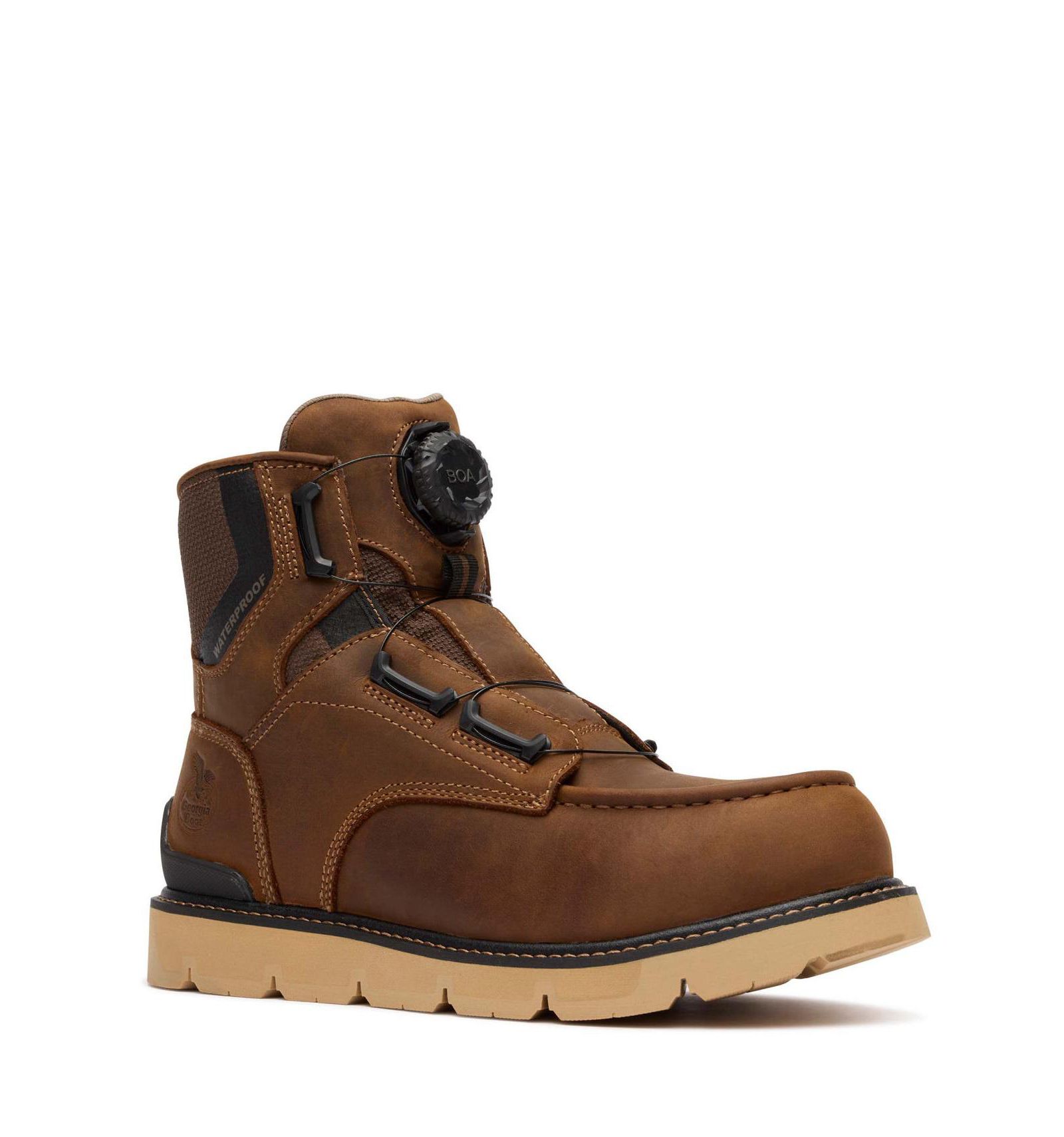 Мужские рабочие ботинки GEORGIA BOOT Carbon Flex BOA Waterproof Moc-Toe