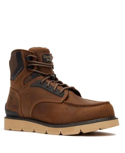 Мужские водонепроницаемые рабочие ботинки GEORGIA BOOT 6" Carbon Flex Wedge Moc-Toe