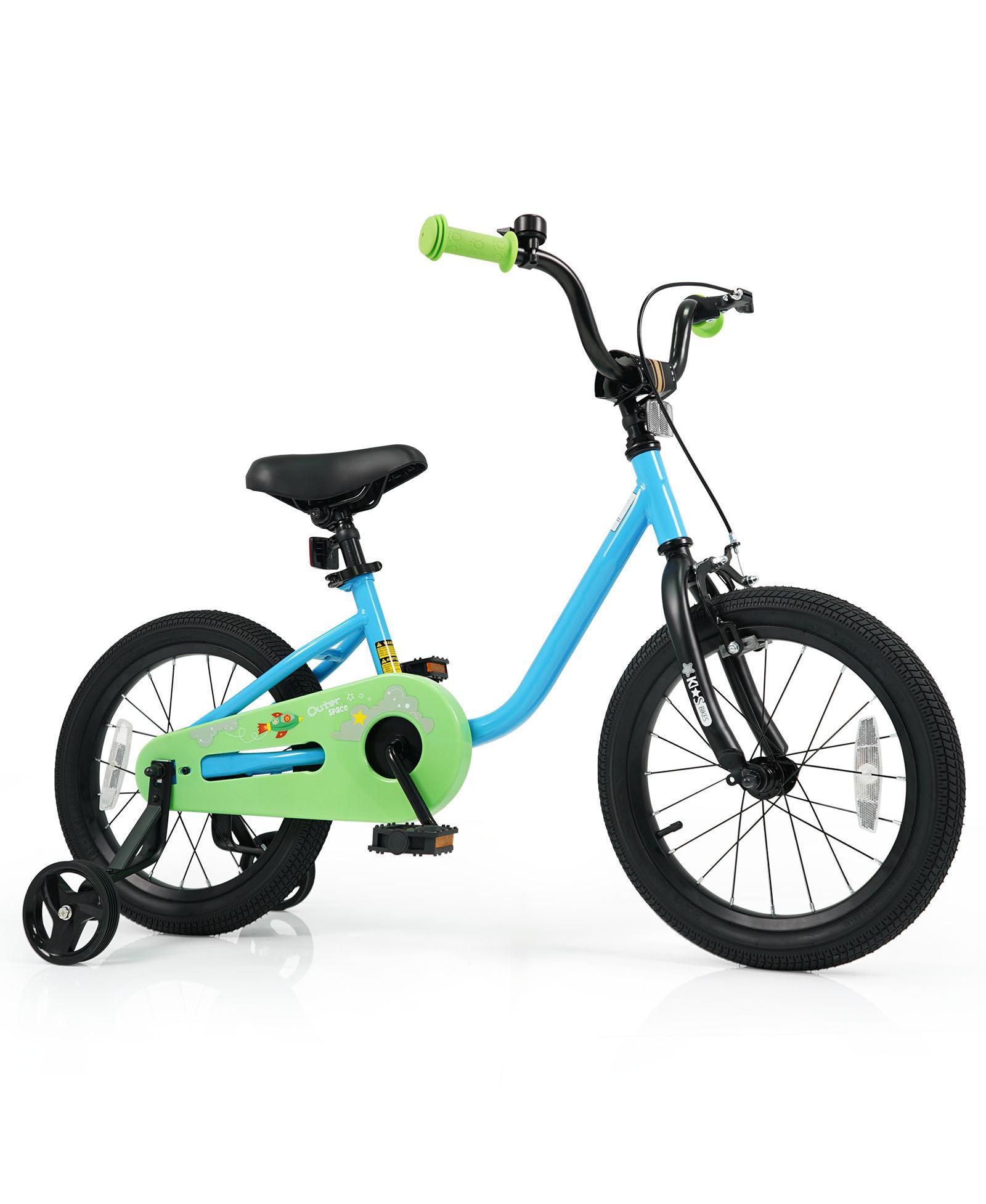Детский велосипед Slickblue Bicycle for Children Beginner Bike с дополнительными колесами
