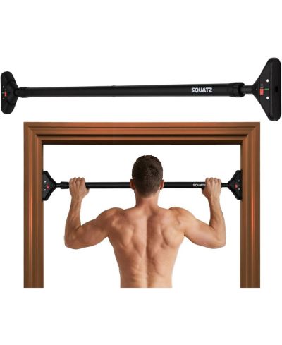 SQUATZ Adjustable Doorway Pull-Up Bar with Anti-Slip Grip and Locking Mechanism