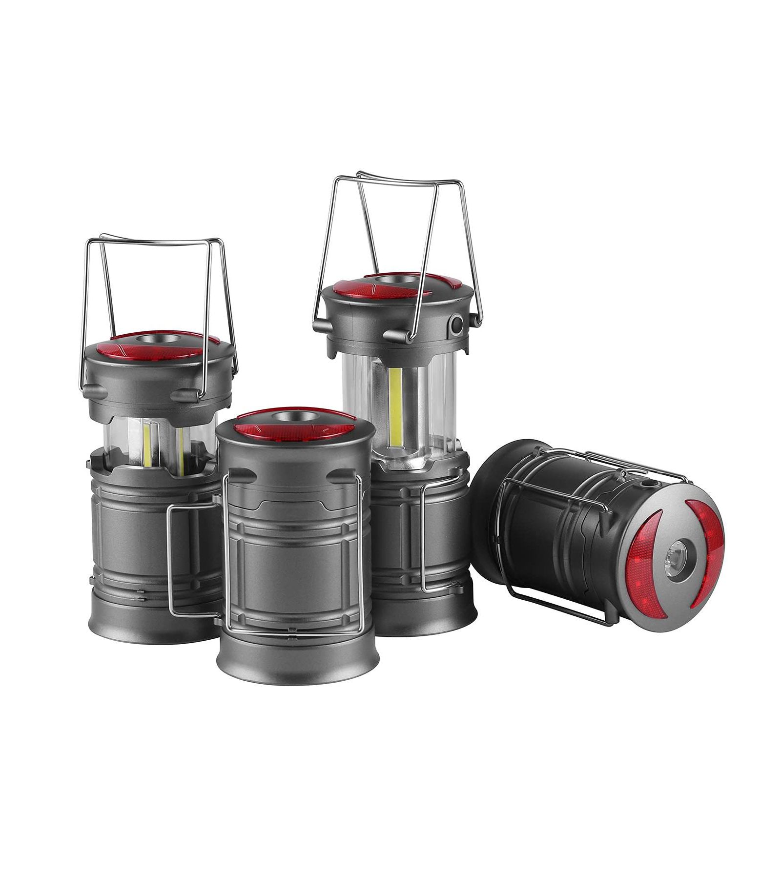 GNUADZ 4 Pack LED Camping Lantern Flashlight Light Hurricane Emergency 300 lumens
