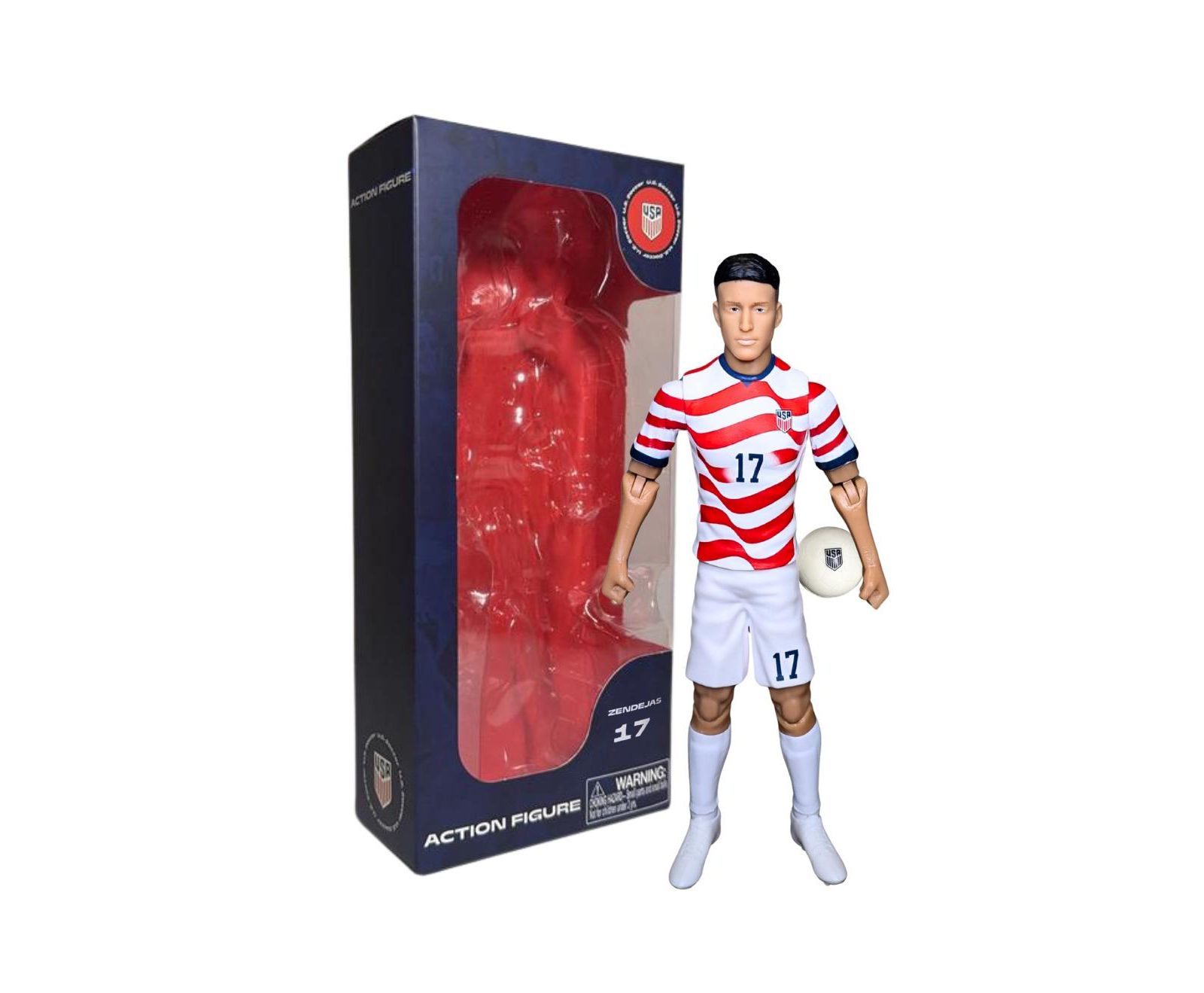 Banbo Toys коллекционная фигурка футболиста Alejandro Zendejas USMNT SOCKERS 2026, 8"