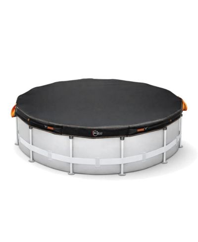 Круглый чехол для бассейна IC ICLOVER 12 ft, водонепроницаемый черный