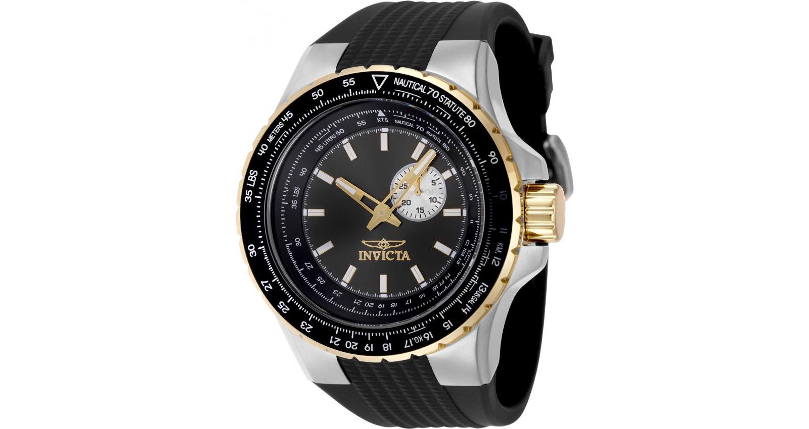 Invicta Men's 49718 Aviator Quartz VD72 Gunmetal Dial Watch