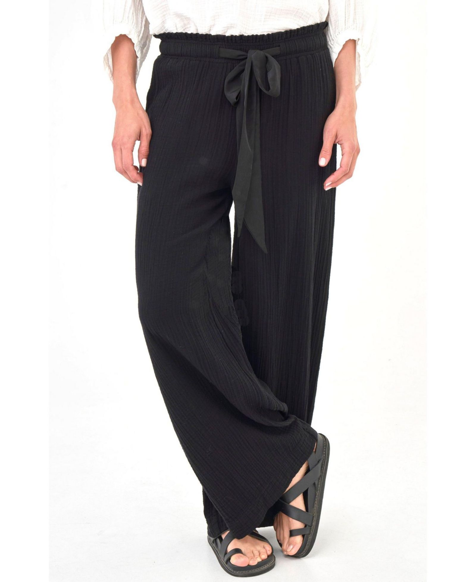 Ocean+Main Women's Ocean+Main Gauze Palazzo Pant