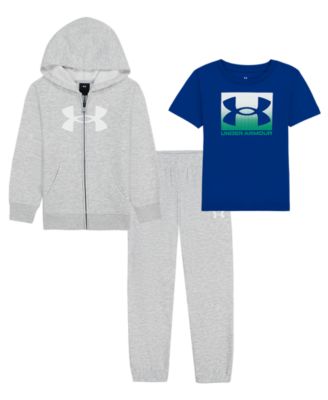 Under Armour Boys' 2T-7 Long-Sleeve Hoodie, T-shirt and Joggers, 3-Piece Set