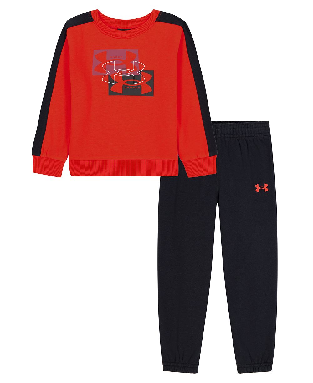 Under Armour комплект из толстовки с длинным рукавом и джоггеров из флиса UA Rival для малышей мальчиков 2T-5T, 2 предмета