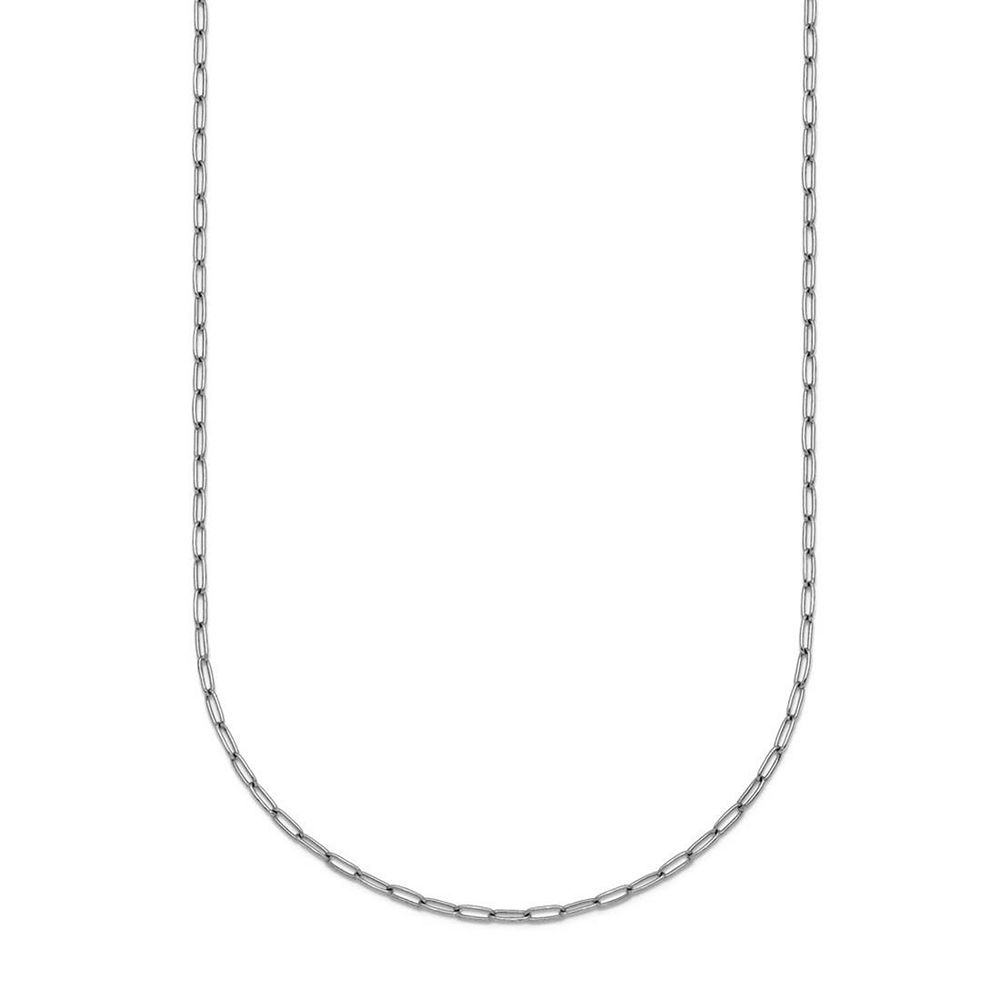 Колье Curata Jewelry Solid 950 Platinum 1.4mm Thin Paperclip Chain