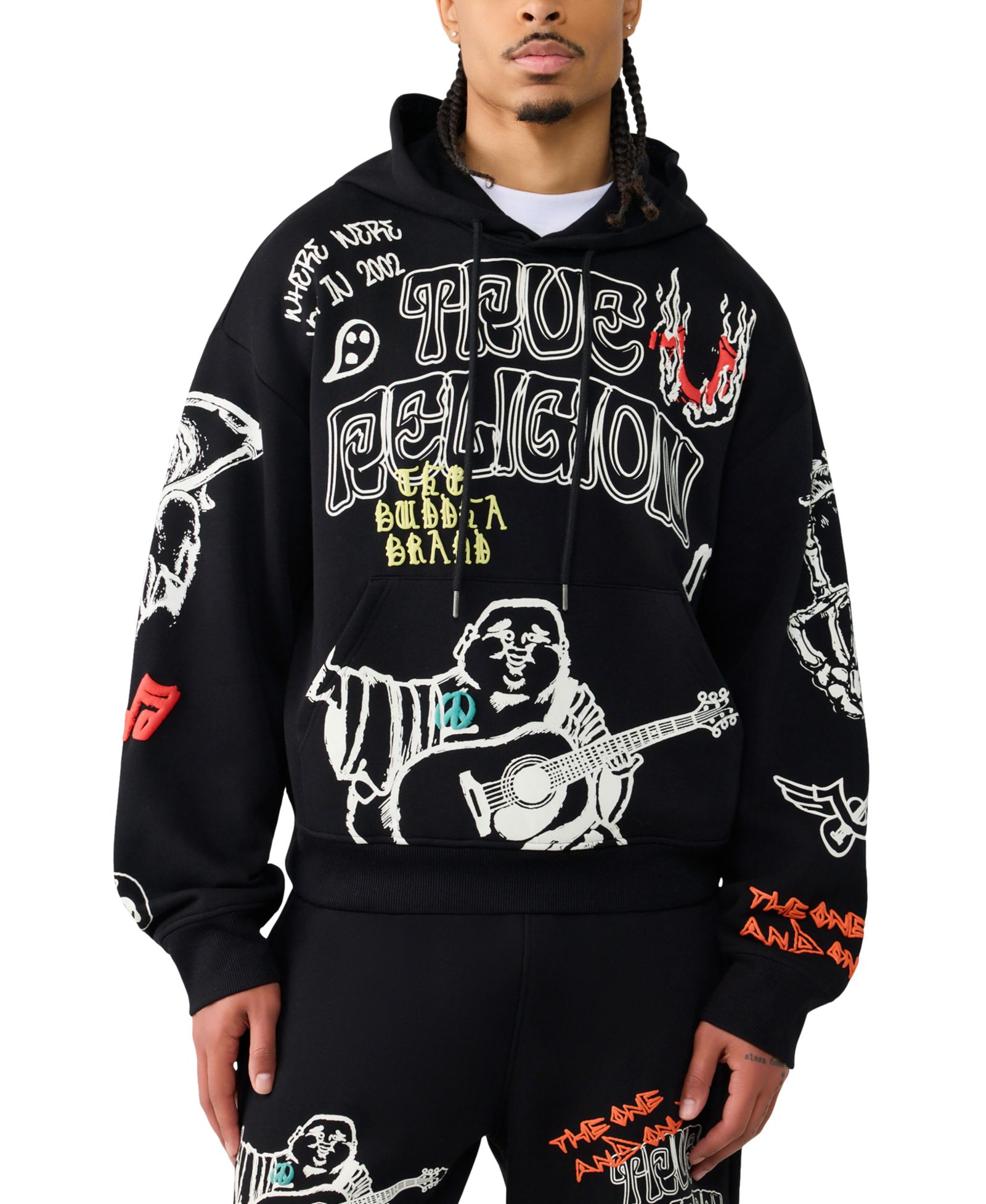 True Religion Мужское худи Oversized Loose-Fit