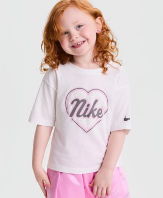 Nike Girls' 4-6X Juxta-Girl Short-Sleeve Boxy T-Shirt