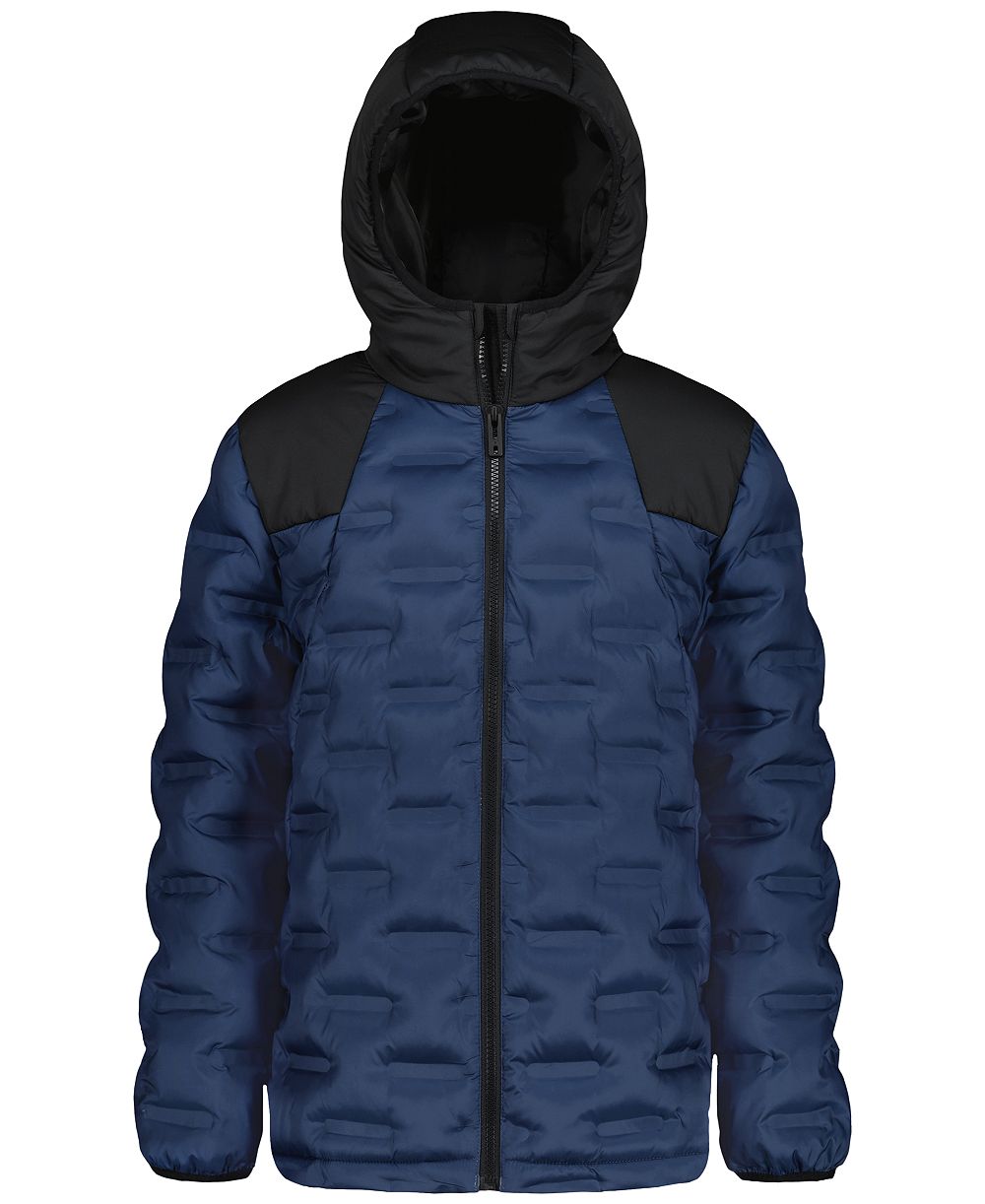 Under Armour Boys' 8-20 Solid Blue Full-Zip Puffer Hooded Jacket