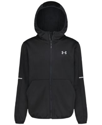 Детская ветрозащитная куртка Under Armour с капюшоном и логотипом, 8-20