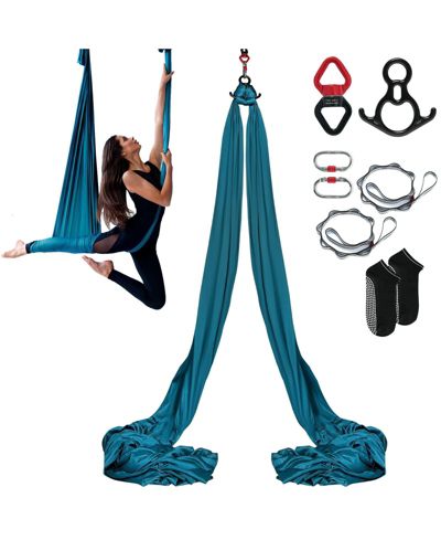 Воздушное кольцо для йоги Mecale Aerial Silk с оборудованием